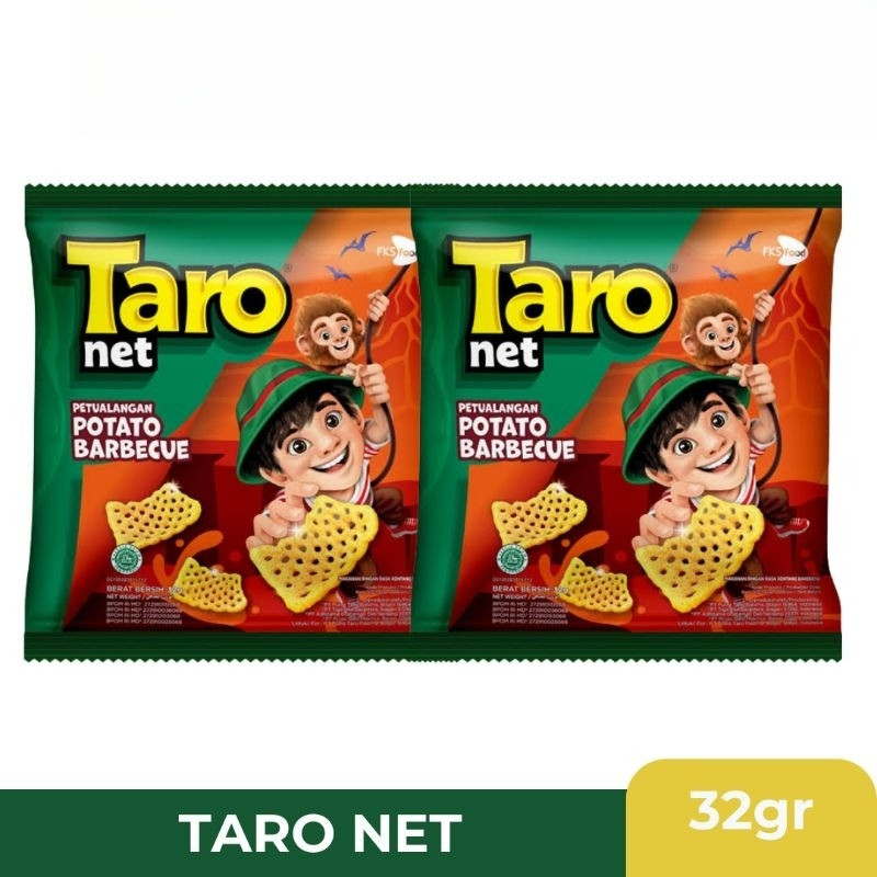 

Taro Net Potato Barbeque Snack Kerupuk Krupuk 32gr (1 bks)