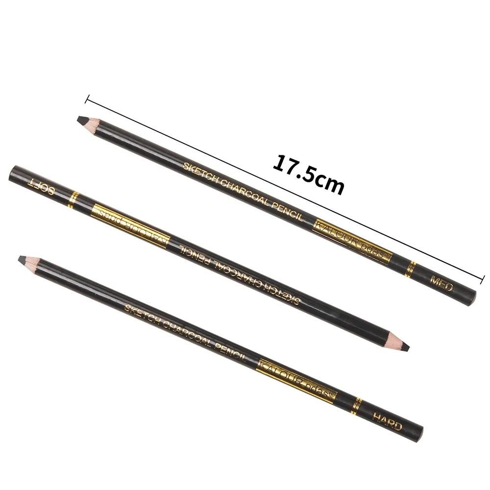 

6/12 Carbon Pencil Professional White Charcoal Highlight Pencil White/Black/Colour Carbon Sketch Pencil Art Drawing Tools
