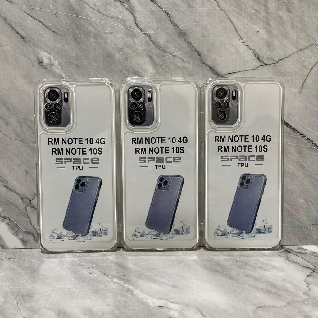 Case Redmi Note 10 4G Redmi Note 10 5G Redmi Note 10 Pro Redmi Note 10s Case Bening Grey Clear SPACE