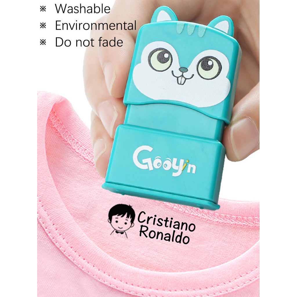 

Custom-Made Stamp Baby Boys Girls DIY Toys For Children Customized Sticker Name Seal Student Clothes Chapter No Fade Security 01