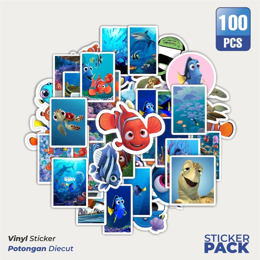 

Stiker Vinyl Stiker Ikan Nemo Waterproof Aesthetic- Untuk Laptop, Motor, dan Helm - Paper Stationery Pack