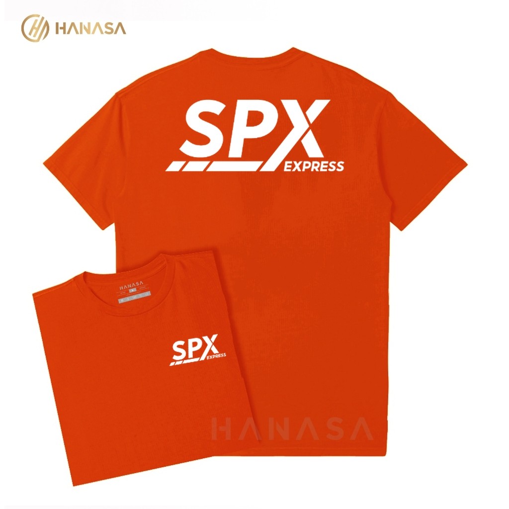 Kaos T-Shirt Wanita | Kaos Pria DB SPX Express Text White | Unisex 100% Cotton Combed