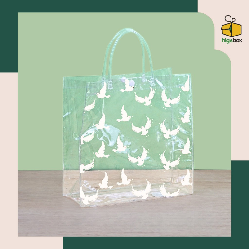 

Tas Mika PVC Transparan / Tas PVC Polos Ulang Tahun Transparant Bening / tas bridesmaid / Tas Souvenir | ACP15D