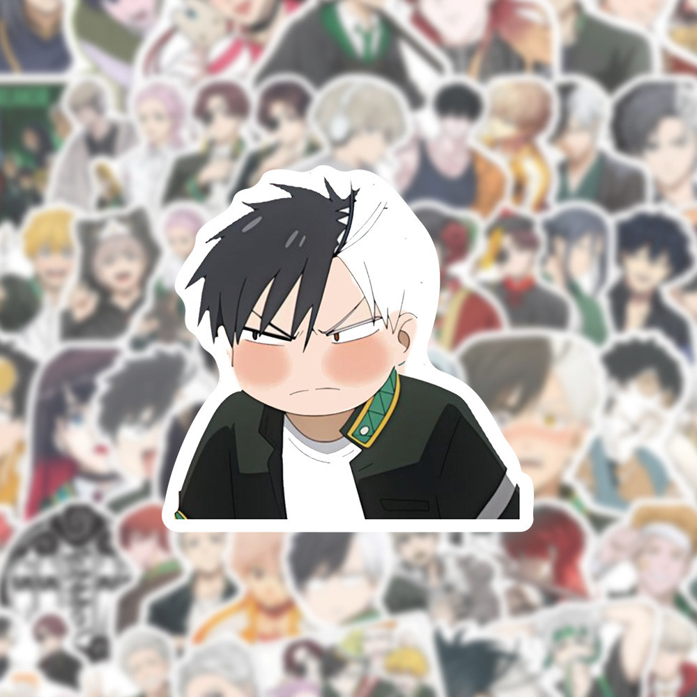 

10/60PCS Wind Breaker Anime Cool Cartoon Cute Haruka Sakura Hayato Doodle Stickers for Refrigerator Bicycle Diary Decal Toys