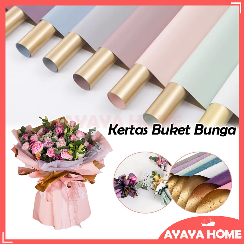 

20 Lembar Kertas Buket Bunga / Flower Wrapping Cellophane 2 Warna/Cellophane Bouquet