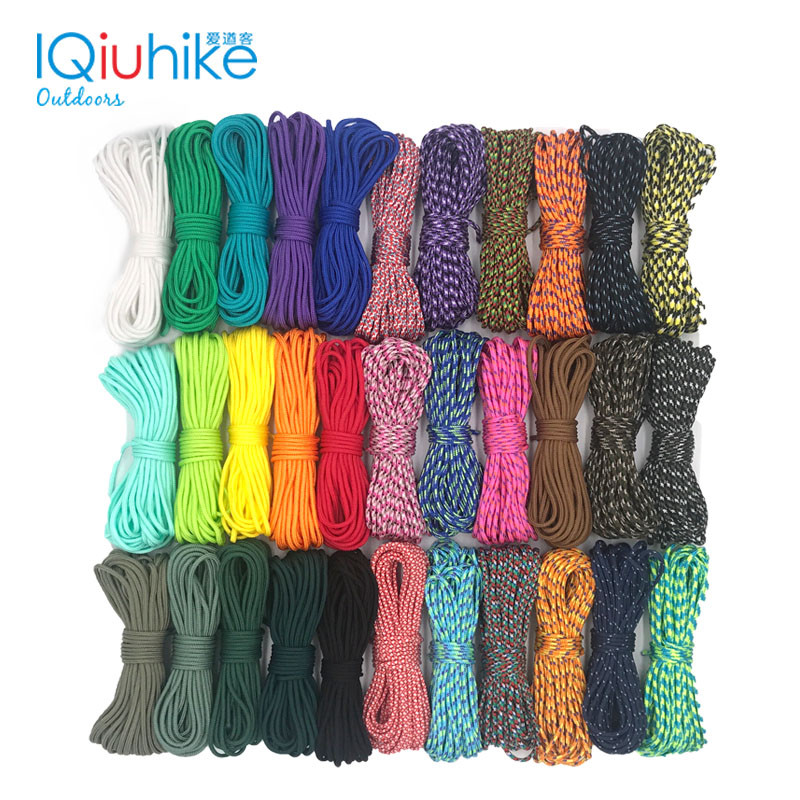 IQiuhike Paracord 2mm 50FT 100FT (31Meters) One Stand Cores Paracord Rope Cuerda Escalada Paracorde 
