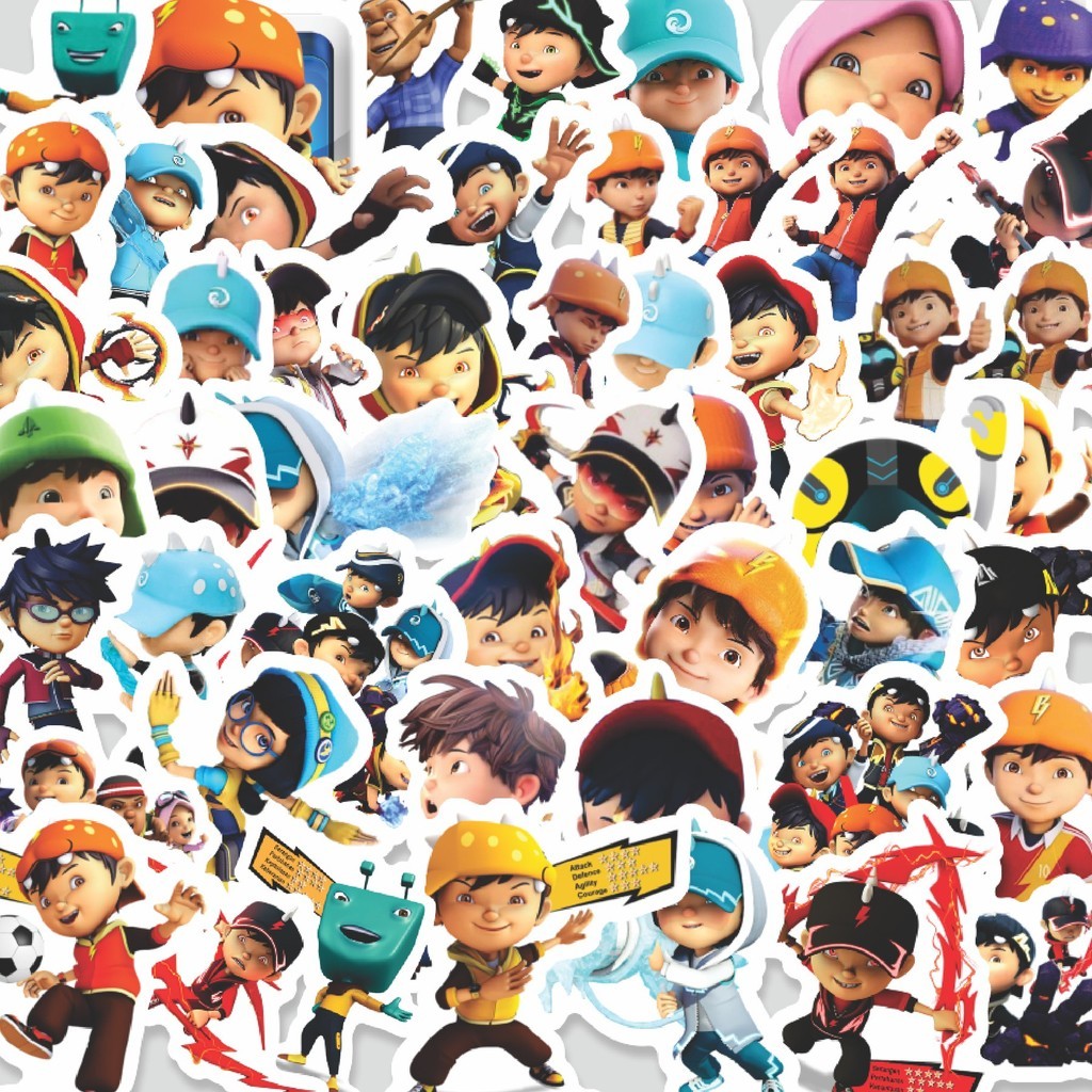 

Stiker Cutting Pack Sticker Kartun Boboiboy Sticker Isi 100Pcs Series Aesthetic Lucu Keren Untuk Koper Bahan Vynil