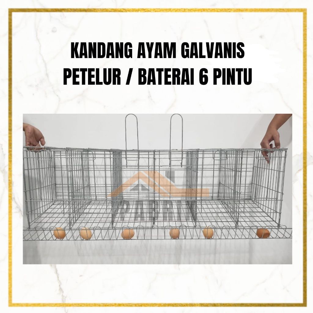 NEW Kandang Ayam Petelur / Kandang Baterai 6 Pintu 6 Ayam Best Seller Original PREMIUM