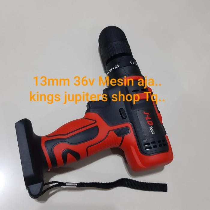 Ecer JLD ( MESIN - CHARGER - BATRE ) BOR BATRAI 10MM 13MM HAMMER CORDLESS CORLESS 36VOLT 36V CAS ADA