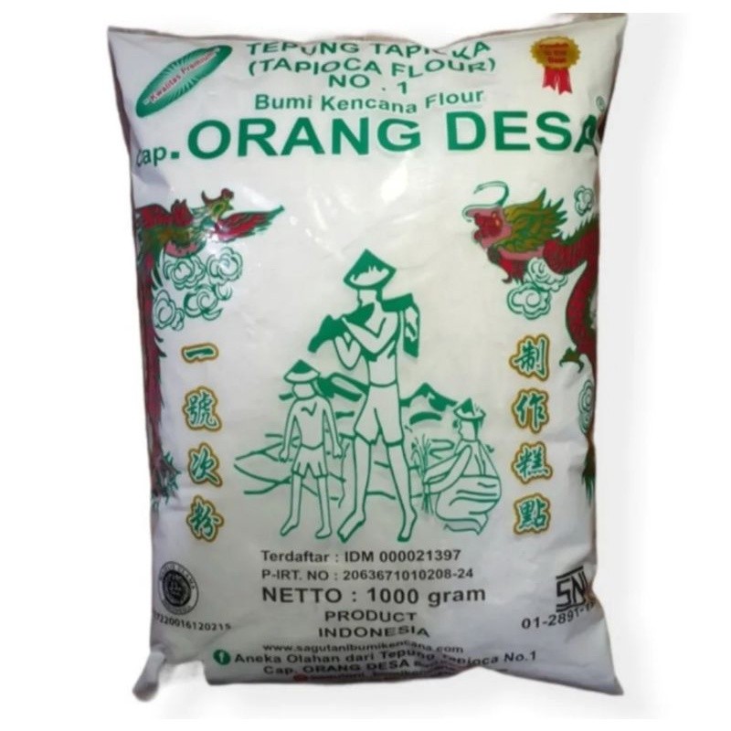 

KIRIM INSTAN Tepung Tapioka cap Orang Desa / Sagu Tani 1kg