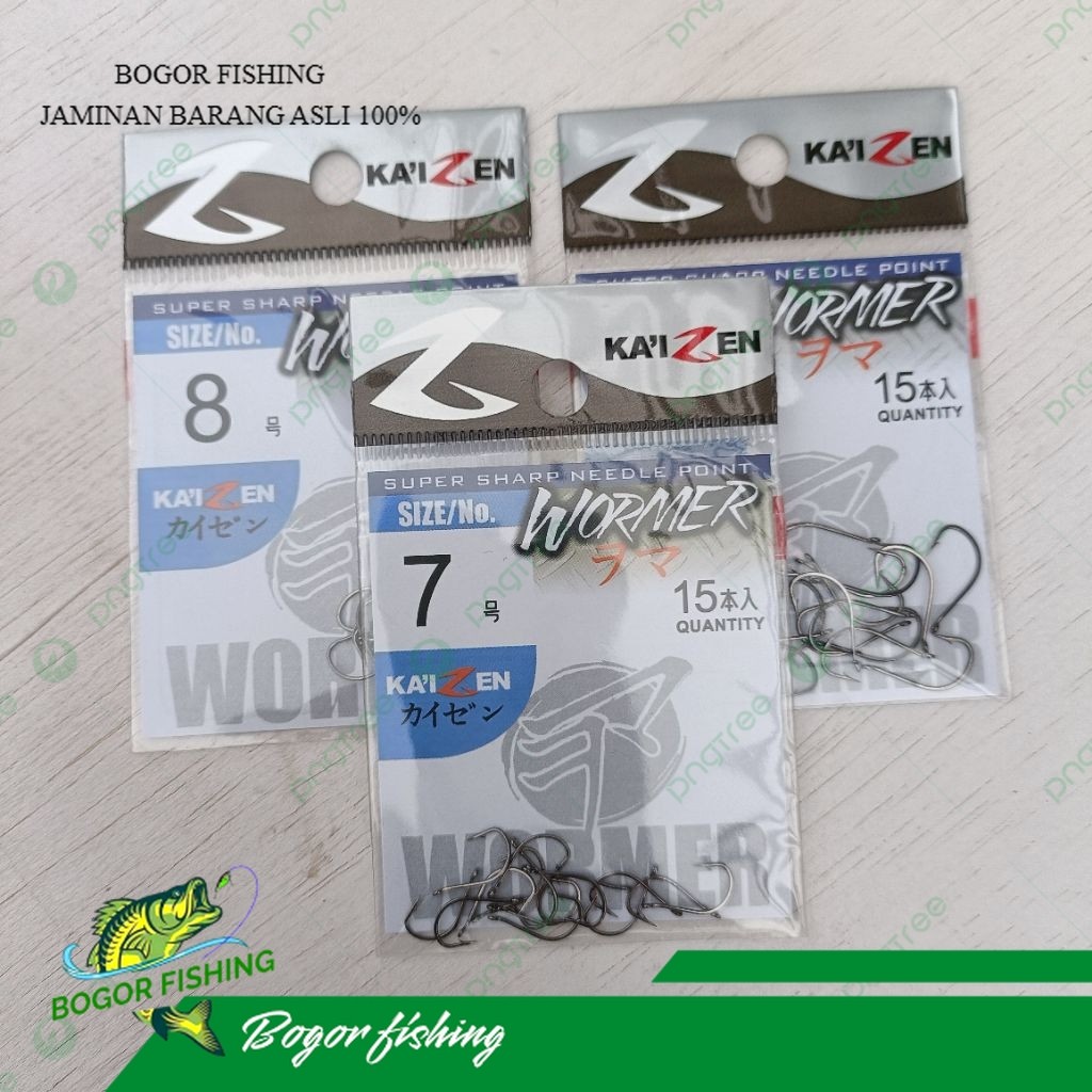 Mata kail pancing Kaizen wormer no:7,8,9,10
