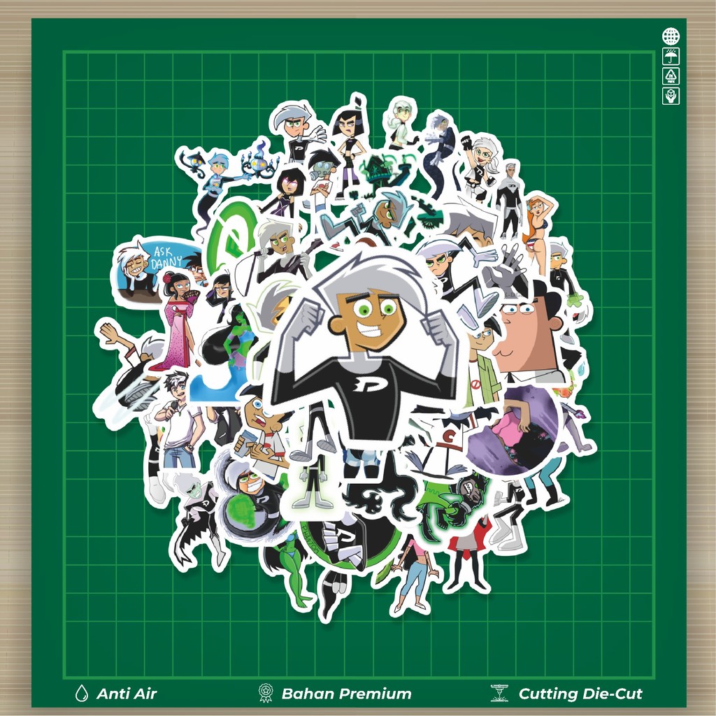 

HOT 50 PCS STIKER Sticker Kartun Danny Phantom Sticker Stiker Fashion Cars Decal Dingin Kartu Album Custom Vinyl Anti Air- Sticker Aesthetic Buku Journal Koper Casing HP Tablet Laptop Helm Motor Botol Minum