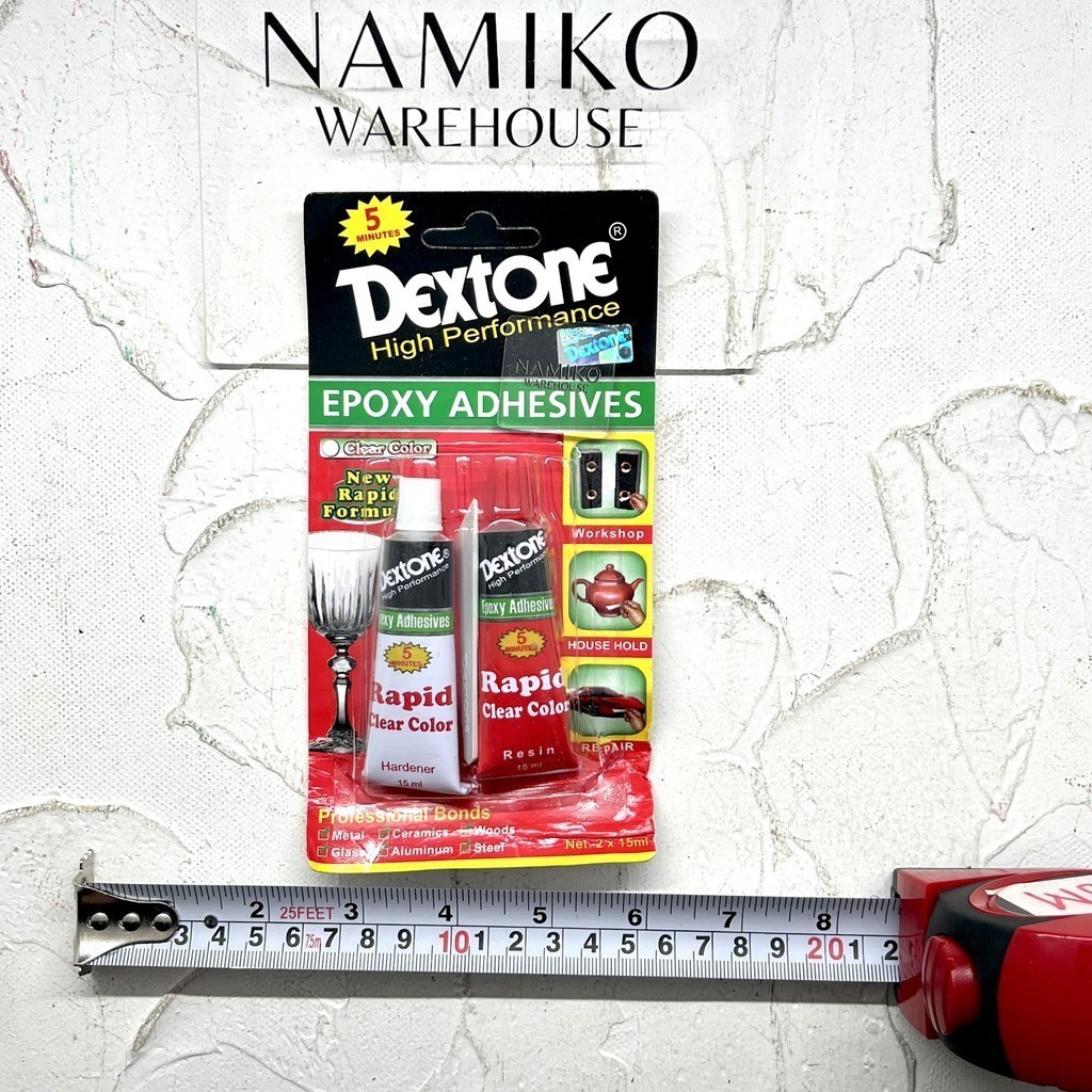 

GROSIR 12 set DEXTONE Lem Epoxy Serbaguna 5 menit 15 ml NAMIKO WAREHOUSE