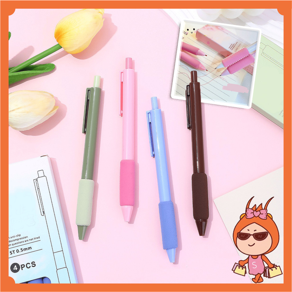 

Reseller Shop - 6647 Black Ink Gel Pen / Alat Tulis Pulpen / Pulpen Gel Lucu dengan Grip Empuk / Gel Pen With Finger Protection / Stationery Office Supplies