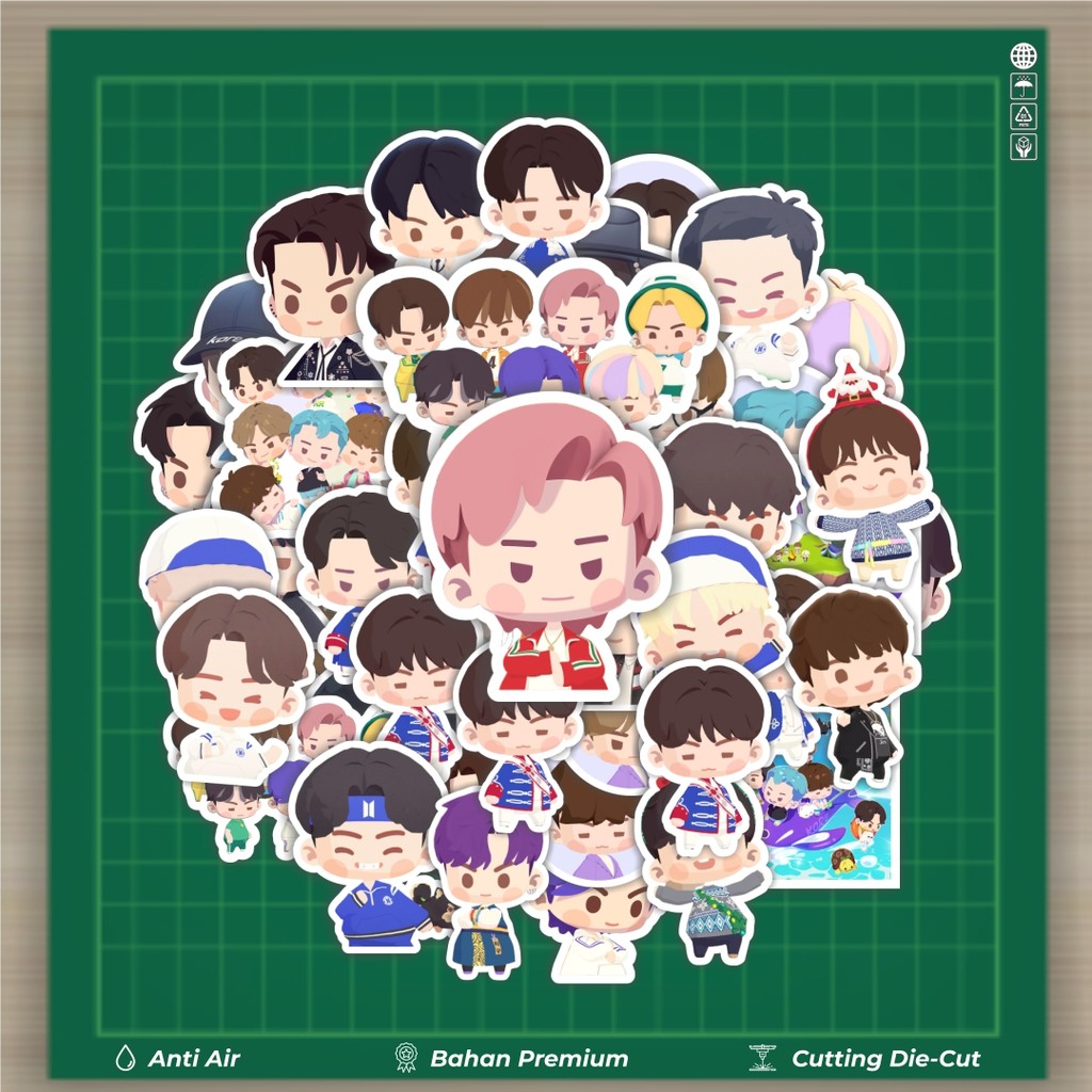 

HOT 50 PCS STIKER Stiker Boy Band Korea BTS Cartoon/Kartun Stiker Fashion Cars Decal Dingin Kartu Album Custom Vinyl Anti Air- Sticker Aesthetic Buku Journal Koper Casing HP Tablet Laptop Helm Motor Botol Minum