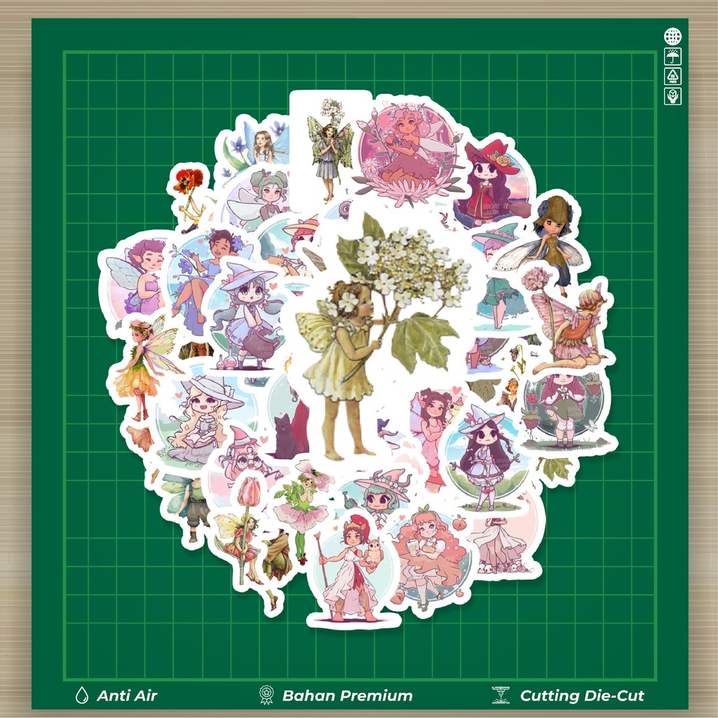 

HOT 50 PCS STIKER Stiker Fairy [Peri] Stiker Fashion Cars Decal Dingin Kartu Album Custom Vinyl Anti Air- Sticker Aesthetic Buku Journal Koper Casing HP Tablet Laptop Helm Motor Botol Minum