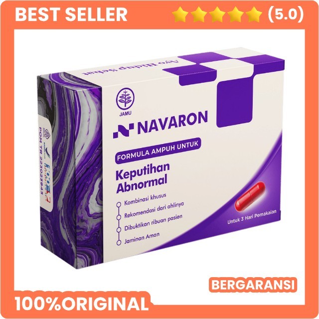 

NAVARON FORMULA Obat Herbal Keputihan | Atasi Keputihan Abnormal, Gatal, Bau Tak Sedap | Suplemen Kapsul Wanita BPOM Aman