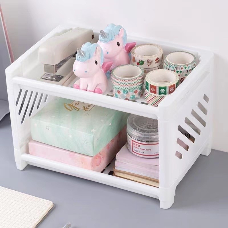 Rak Serbaguna Portable Meja Kosmetik Mini/Rak meja kecil multifungsi/ Rak Dapur Rak Kamar Mandi