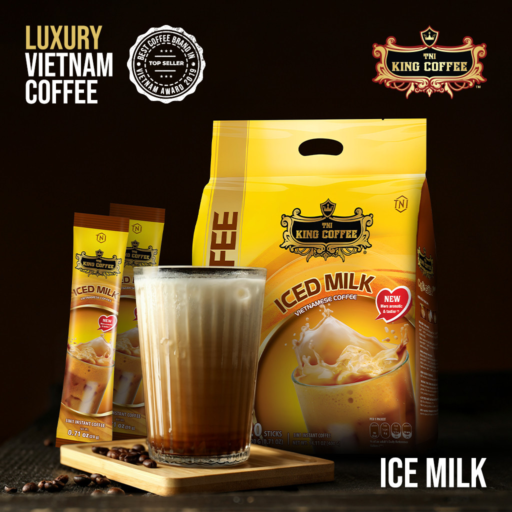

Ready Kopi Instan Import Vietnam Trung Nguyen King Coffee Ice Milk 20 Sticks