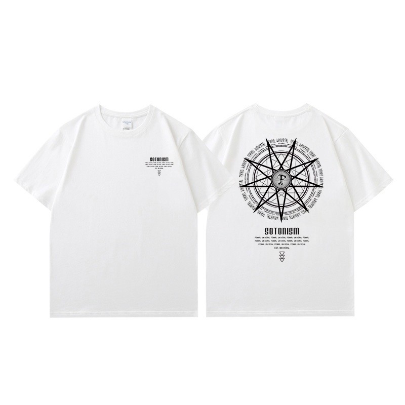 HOT Compass Sablon Kaos Tshirt Oversize Pria | Kaos Boxy Oversize Putih Lengan Pendek Pria | Baju Ka