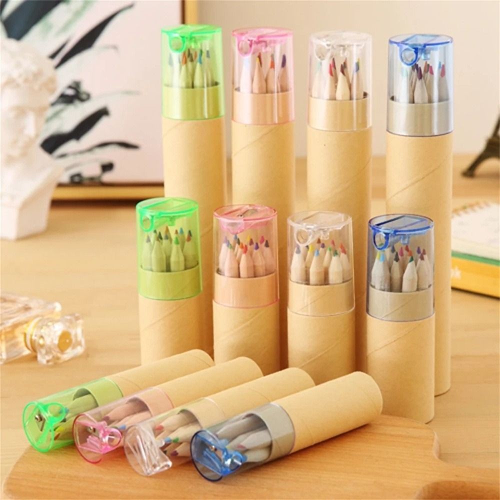 

Creativity Crayon Student Pencil 12 Color Drawing Art Colored Pencil Student Stationery Portable Painting Pencil