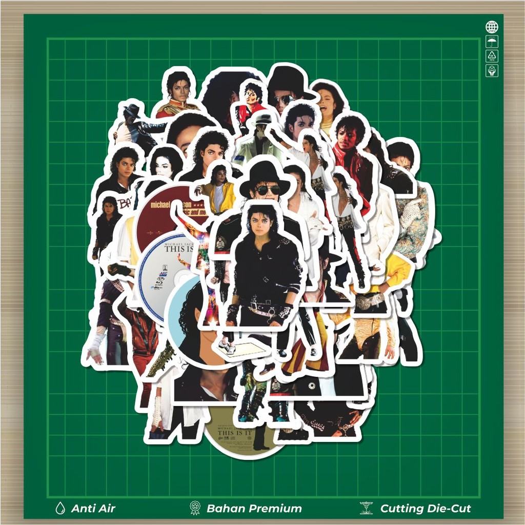 

HOT 50 PCS STIKER Stiker Michael Jackson Stiker Fashion Cars Decal Dingin Kartu Album Custom Vinyl Anti Air- Sticker Aesthetic Buku Journal Koper Casing HP Tablet Laptop Helm Motor Botol Minum