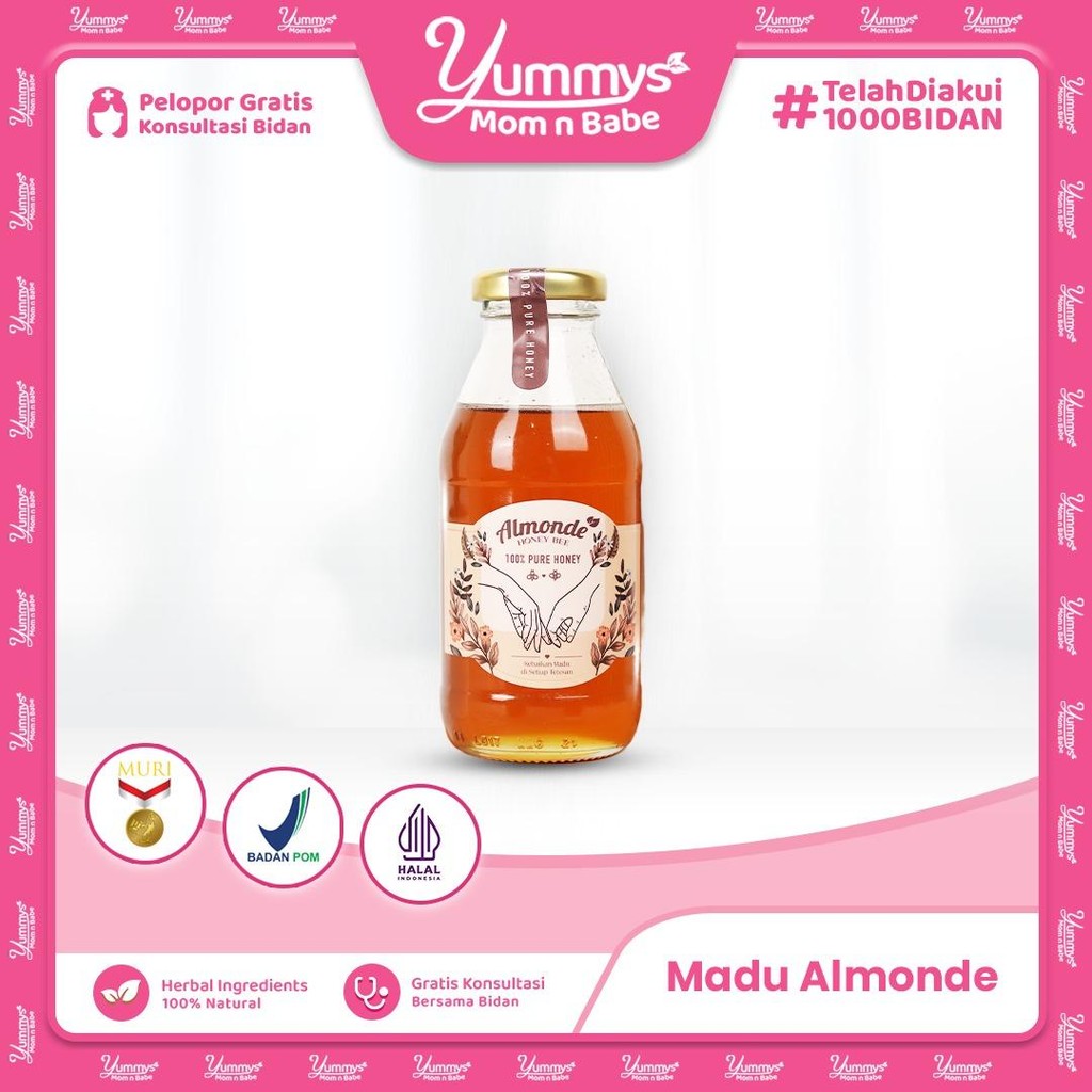 

Madu Lebah Premium Almonde 350gr | Cocok untuk Perjalanan Program & Meningkatkan Daya Tahan Tubuh
