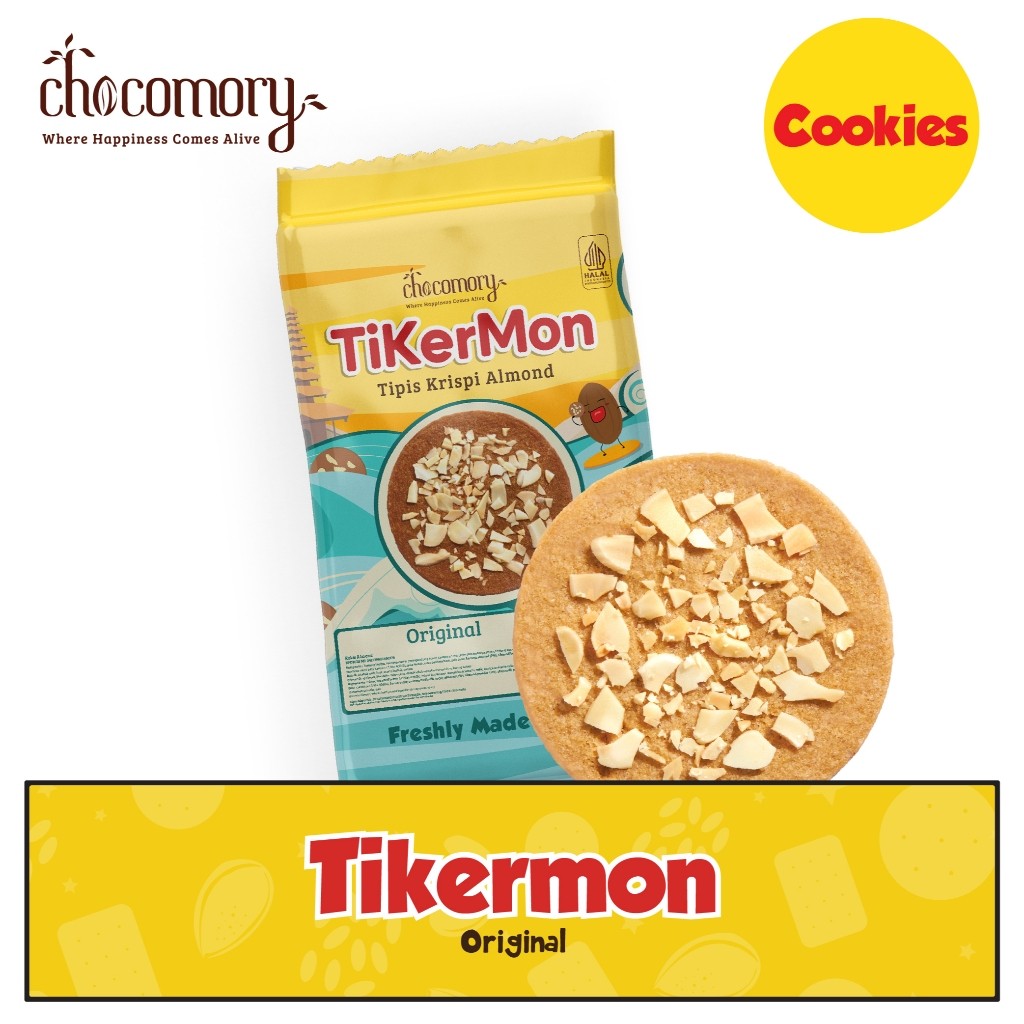 

Chocomory Tikermon Original 240gr Almond Melimpah