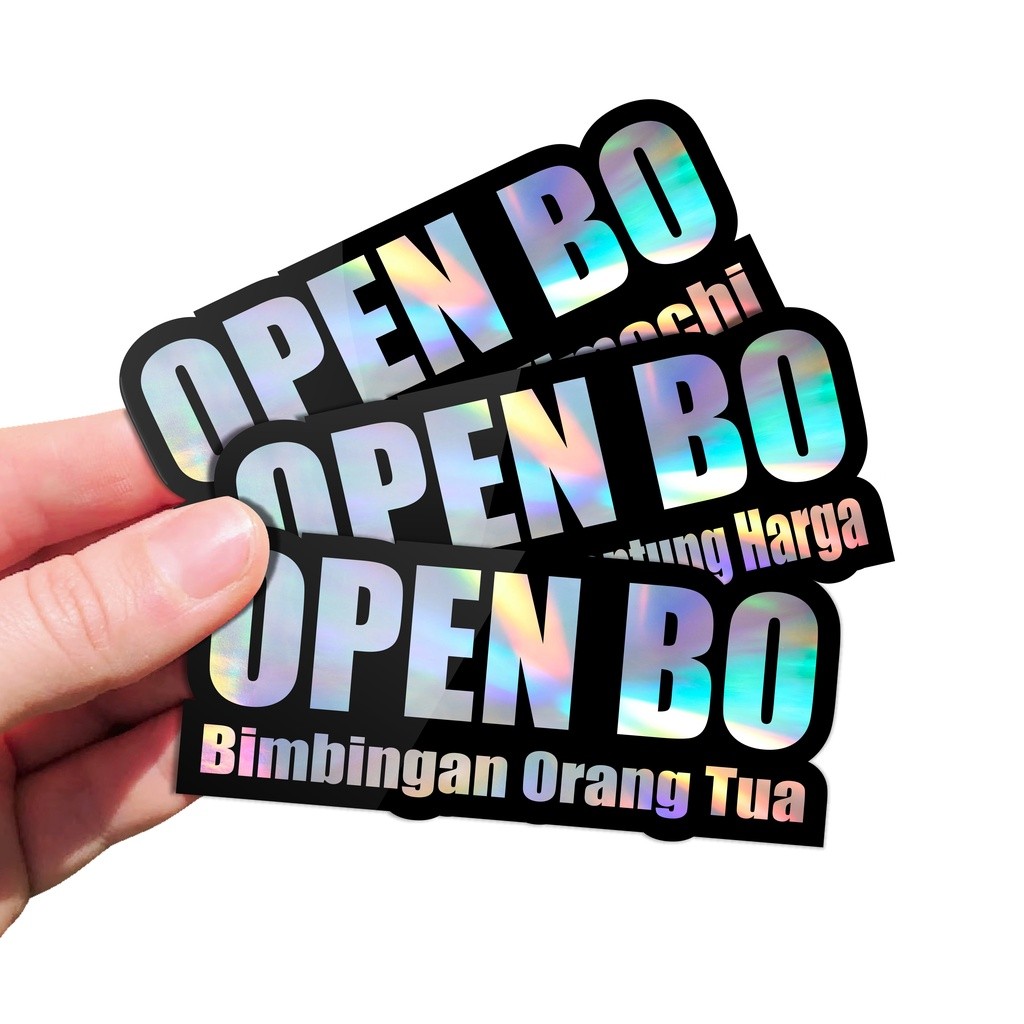 

Stiker Open BO - Stiker Print Hologram