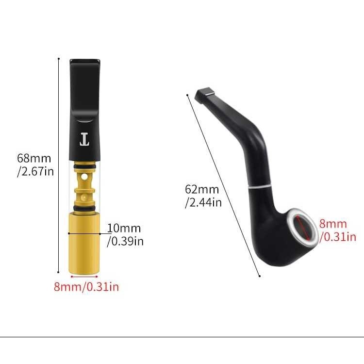 KM_001 NZH 127 Pipa Rko Set NZH 128 Pipa Logam Mouthpiece Filter Pipa Filter