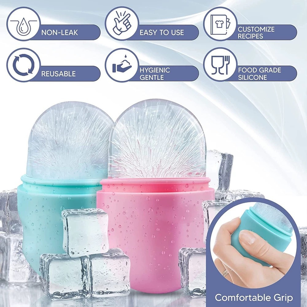 Silicone Ice Roller Tray Mold Face Beauty Lifting Ice Face Tool Contouring Eye Skin Educe Massager R