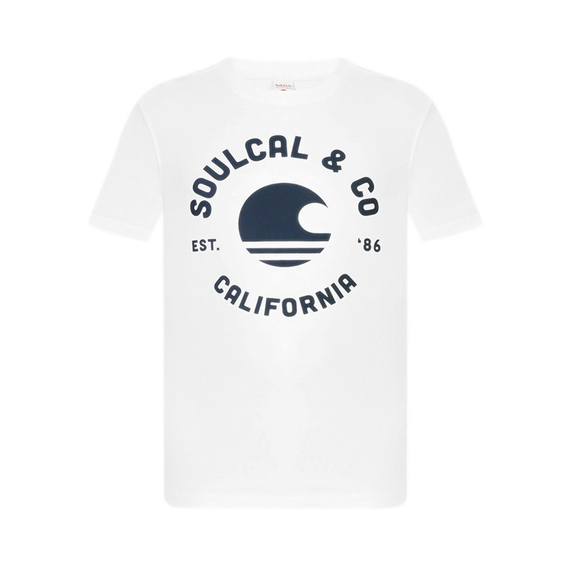 Soulcal Men's Fashion Regular Fit T-Shirts - White