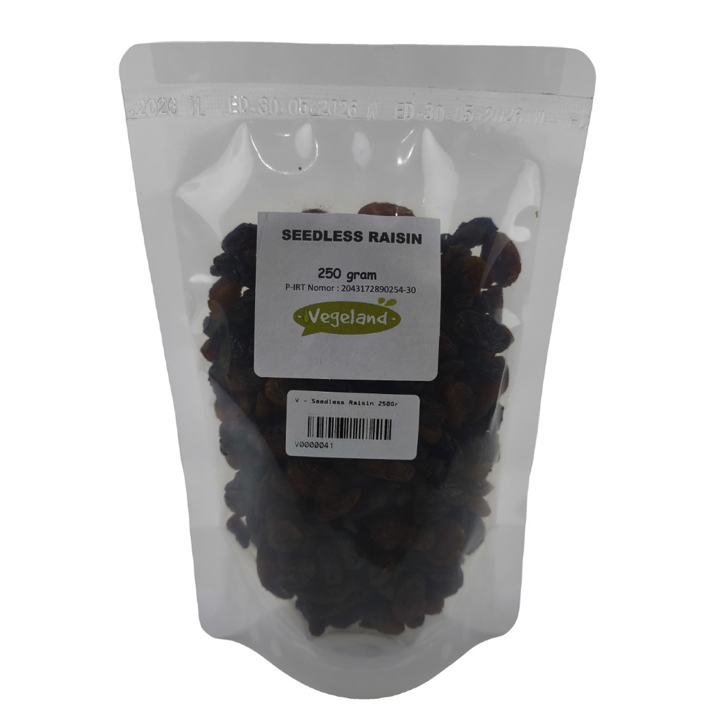 

Vegeland Seedless Raisin 250Gr Kismis Kering