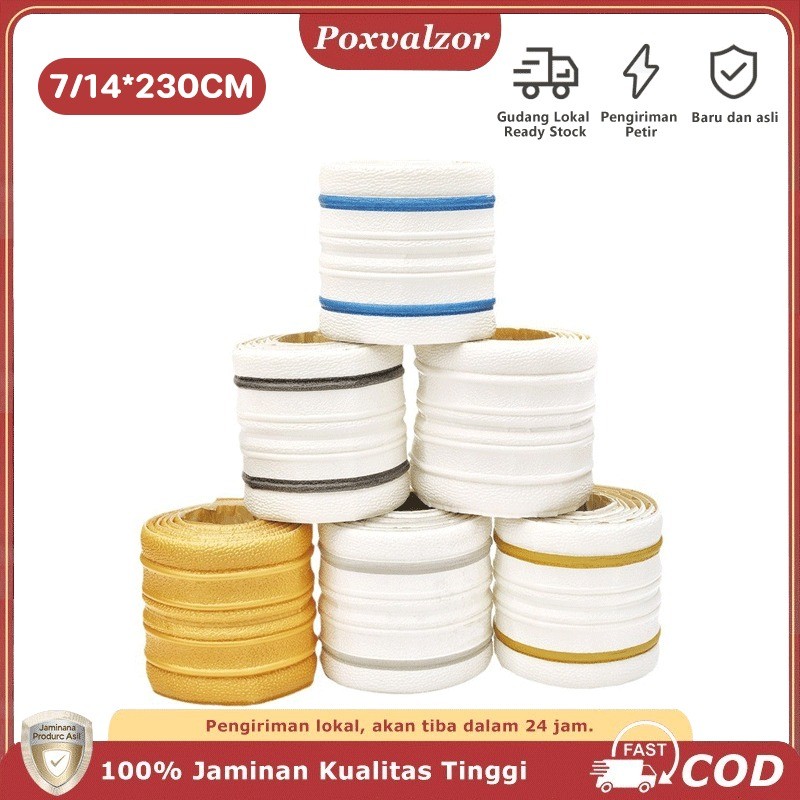 Poxvalzor 2.3 Meter Wallpaper List Border 3D Foam Stiker Wall Moulding 3 Warna List Wallpaper Dindin