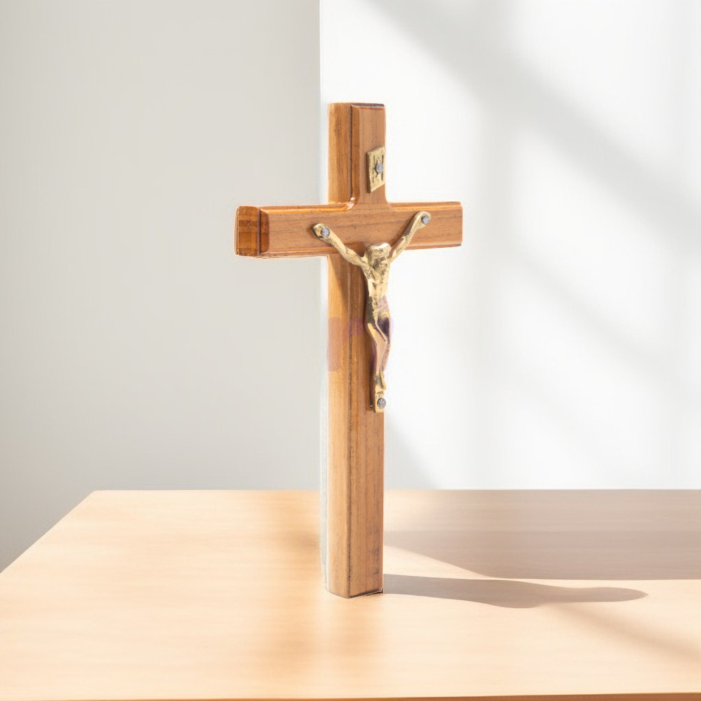 SALIB GANTUNG KORPUS KUNINGAN 25 CM / SALIB DINDING KATOLIK / PAJANGAN SALIB DINDING / SALIB YESUS