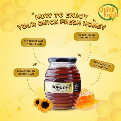 

JAMIN MURAH !!!Madu Quick Fresh 1kg Jar Madu Lokal Ternak Original Enak Manis Segala Usia(BISA LANGSUNG ORDER)