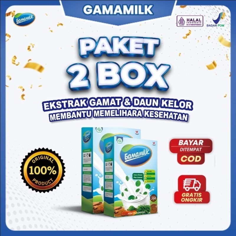 

PAKET 2 BOX Gamamilk - Susu Etawa Meredakan Masalah Nyeri Sendi, Tulang, Rematik dan Asam Urat