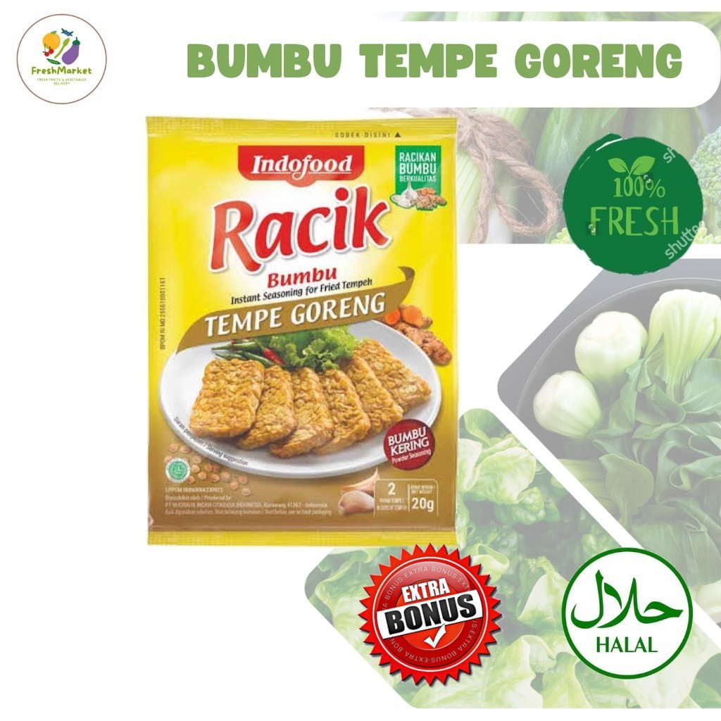 

Bumbu Racik Inatant Tempe Goreng 1 Sachet Sayurinstant