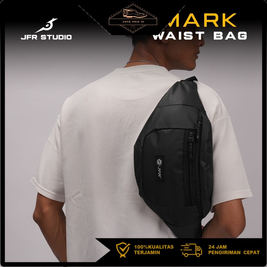 Mark Waist Bag by JFR - Tas Selempang Bahan Polyester JT52