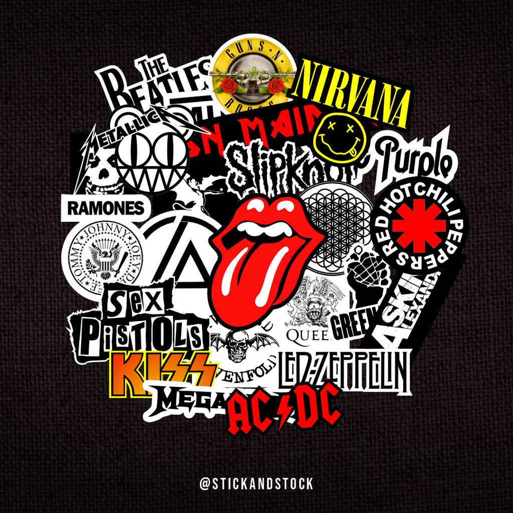 

STICKER PACK ROCK BAND | STICKER TUMBLER | STICKER HP LAPTOP HELM MOTOR