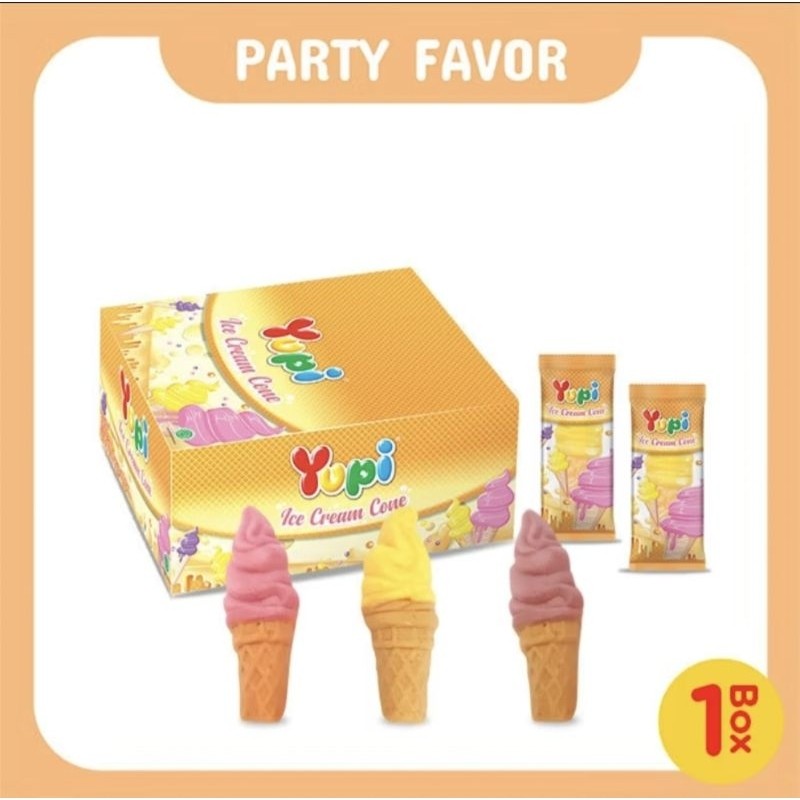 

YUPI ICE CREAM CONE 1 BOX ISI 24 BKS/YUPI ES KRIM