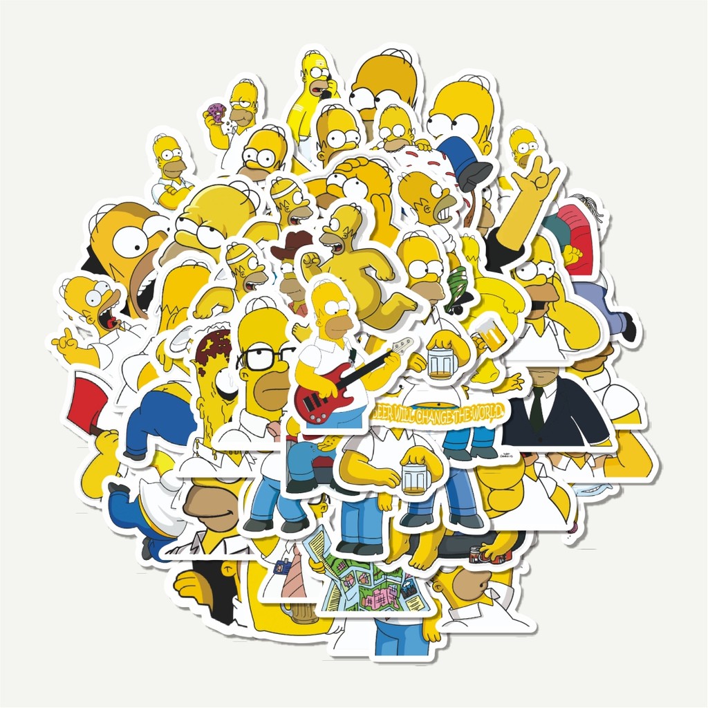 

Sticker Pack Stiker The Simpson Series Homer | Sticker TUMBLR | Stiker LAPTOP KOPER HELM