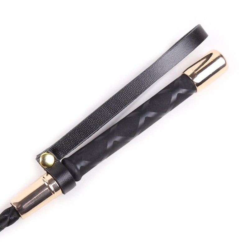 Pecut Kulit 60Cm Cambuk Berkuda Pu Leather Horse Whip Training Portable Pecut Kuda Tunggang Non Slip