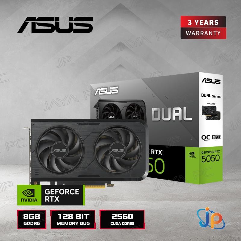 VGA Asus Dual GeForce RTX 5050 OC 8GB - 8 GB GDDR6