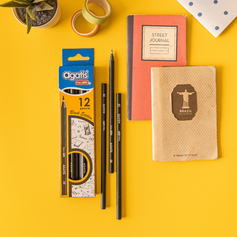 

Agatis | Pensil Kayu (Graphite Pencil) Neopex Black Edition | 2B