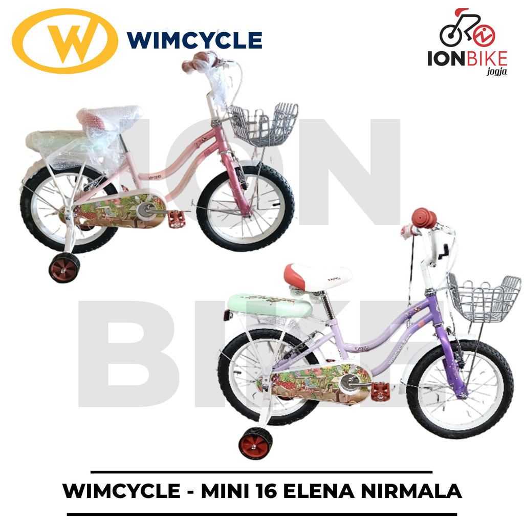 Sepeda Anak Mini 16 Wim Cycle Elena NIRMALA Terbaru Wimcycle Kids Bike Cewek Remaja Sekolah SD Awet 