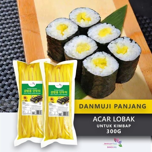 

Danmuji Panjang Kimbab Acar Lobak Kuning Untuk Kimbab 300g Isi 10 Pcs
