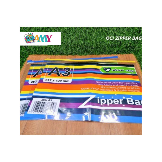 ZIPPER BAG A3 OCI AMY STASIONARY
