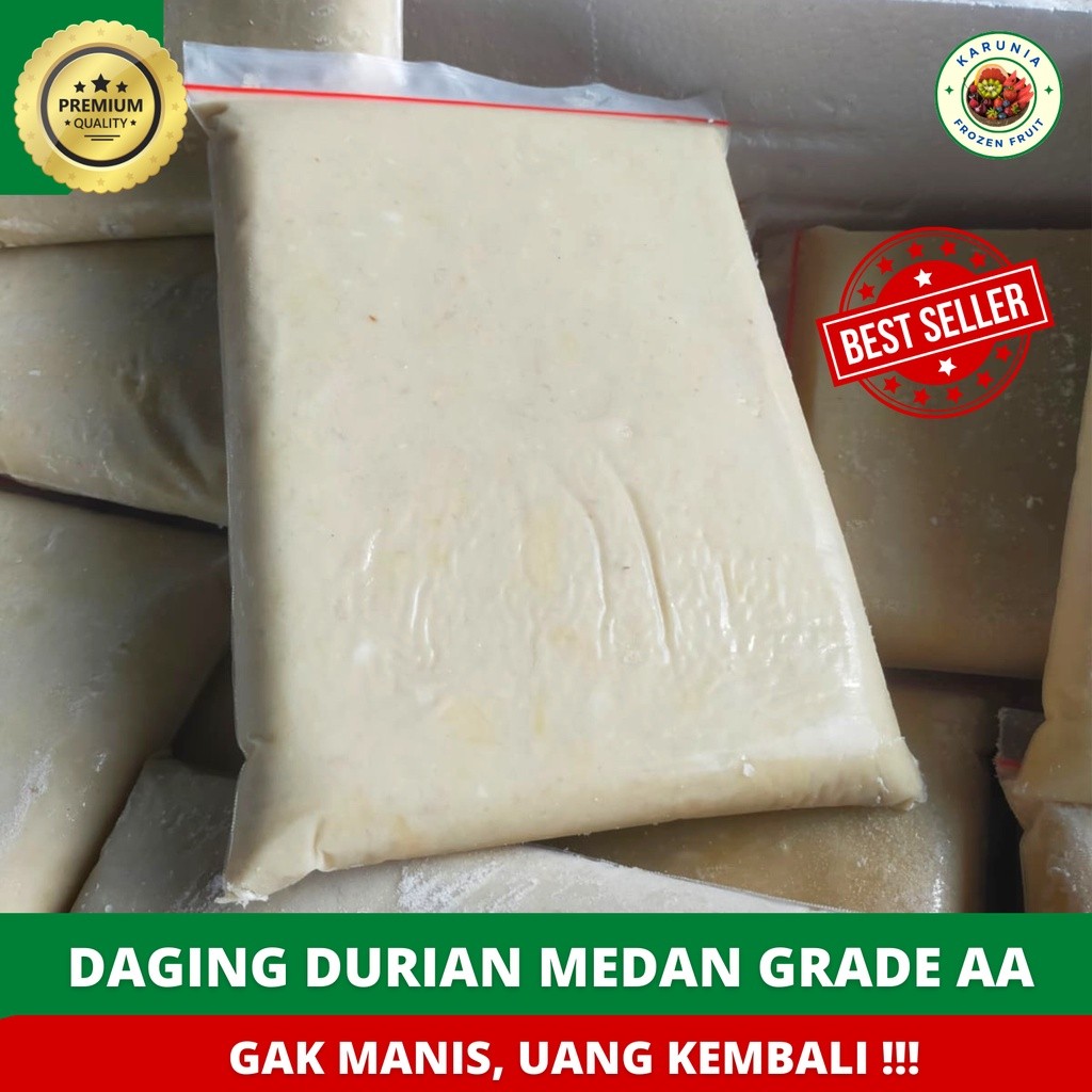 

PROMO !! DAGING DURIAN ASLI MEDAN MURNI TANPA CAMPURAN/ DAGING DUREN 1KG PREMIUM/ FROZEN FRUIT