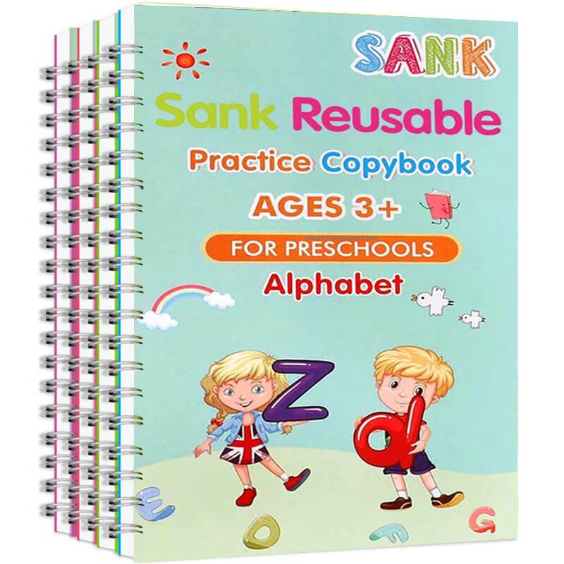 

1/2/3Set Reusable Groove Sank Magic Books Kid Learning Alphanumeric Number Drawing Math Calligraphy Copybook Workbook Montessori